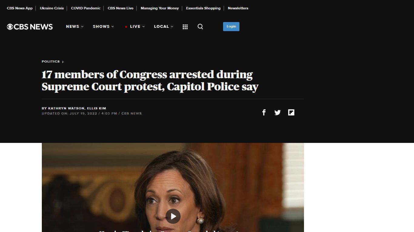 17 members of Congress arrested during Supreme Court protest, Capitol ...