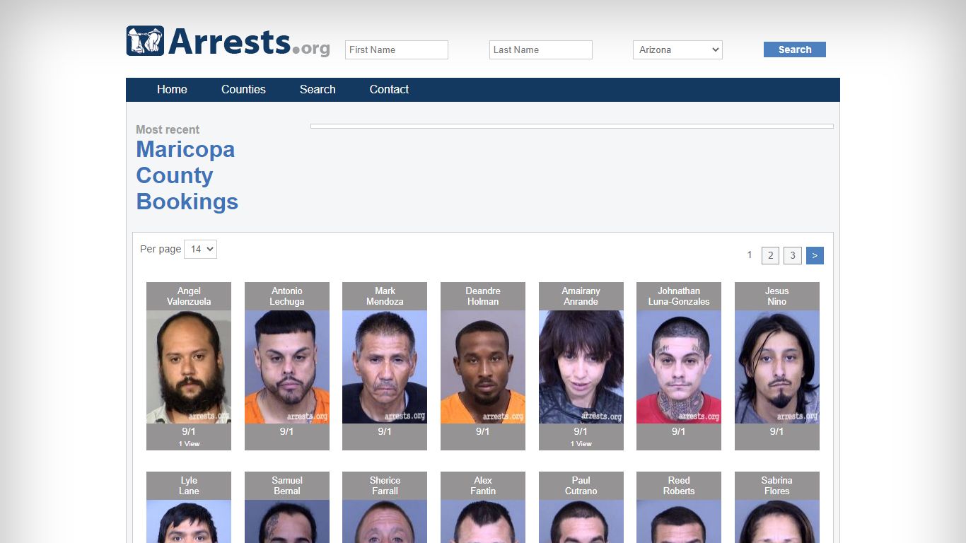 Maricopa County Arrests and Inmate Search